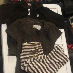 Bundle juicy hoodie, gap dress, gap velour pants